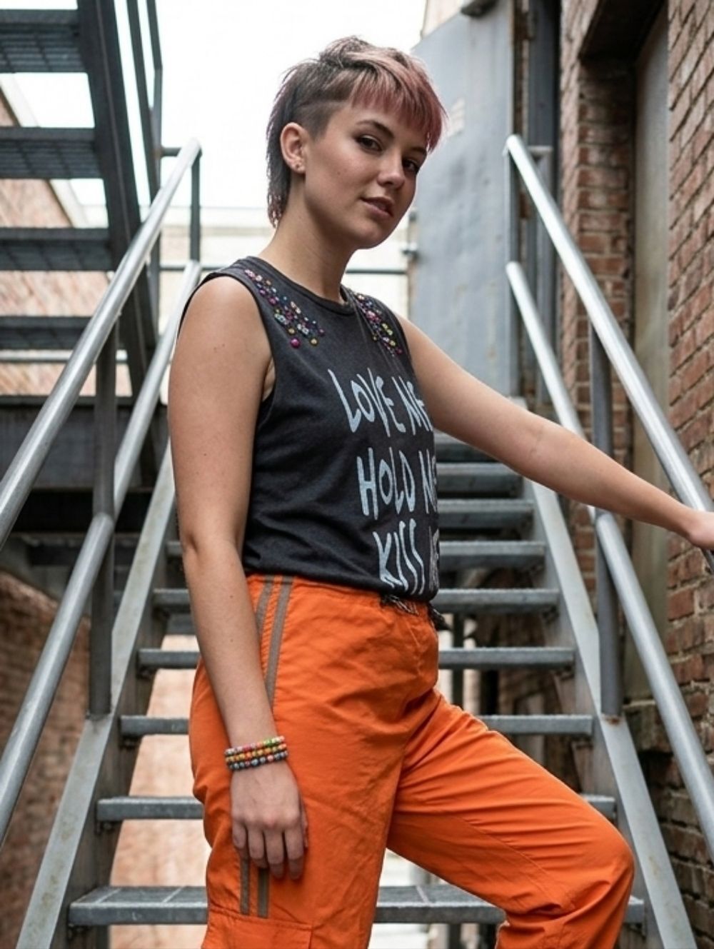 Vintage Wet Seal Black Bejeweled Graphic Tee M